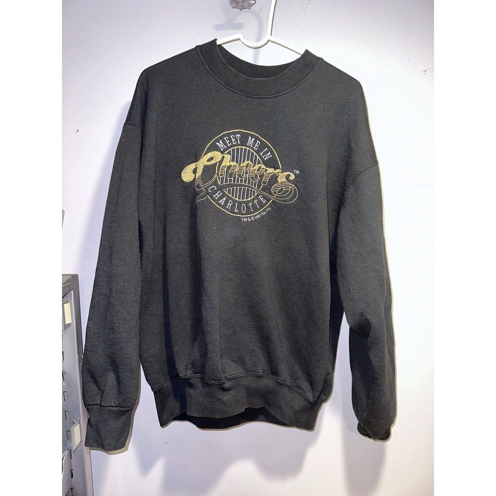 Vintage 1995 Cheers Meet Me At Charlotte Heavy Pullover Sweatshirt Men's XL‎